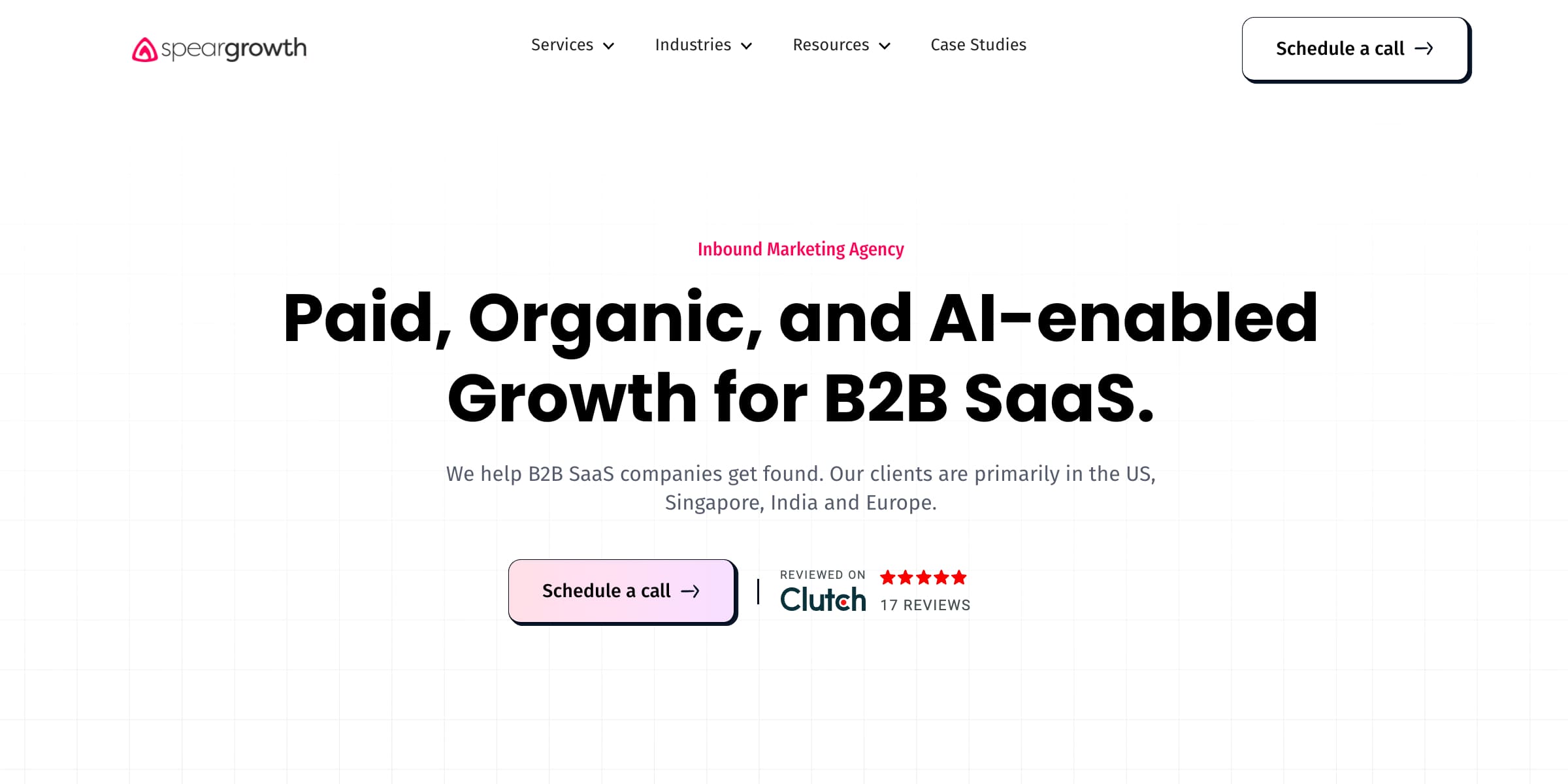 Spear Growth home page