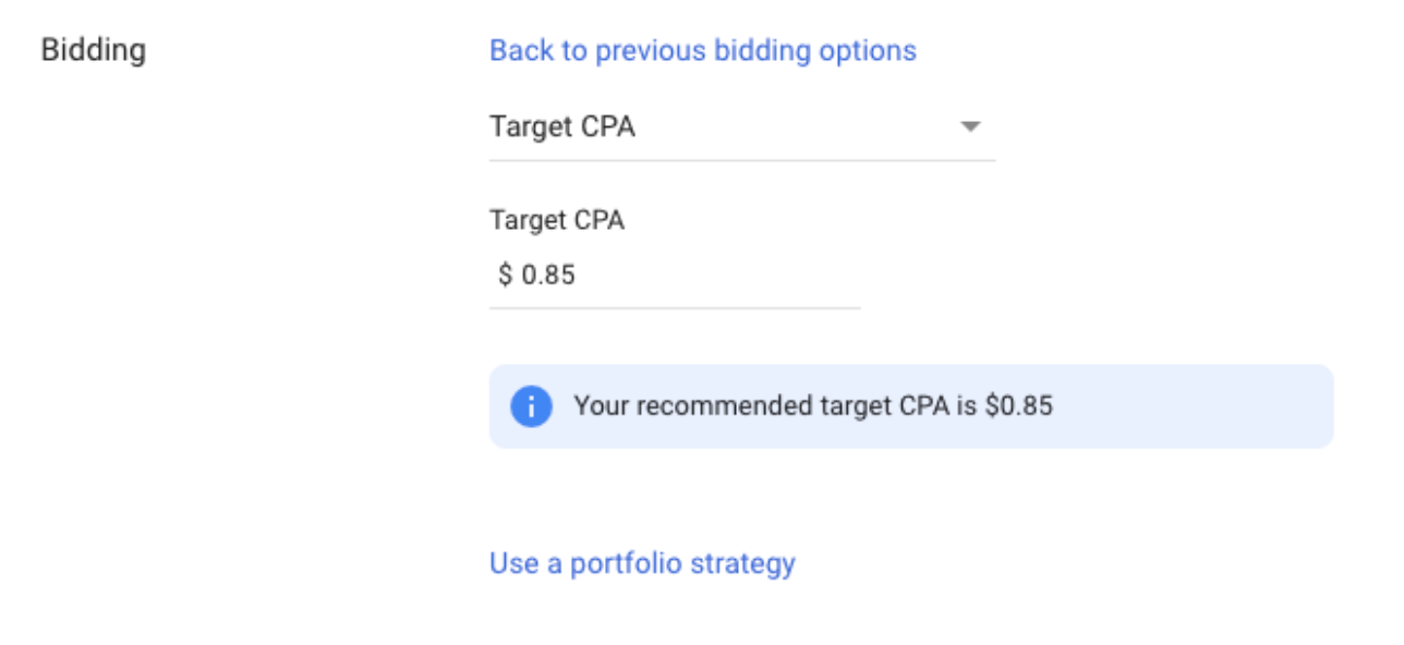 Target CPA