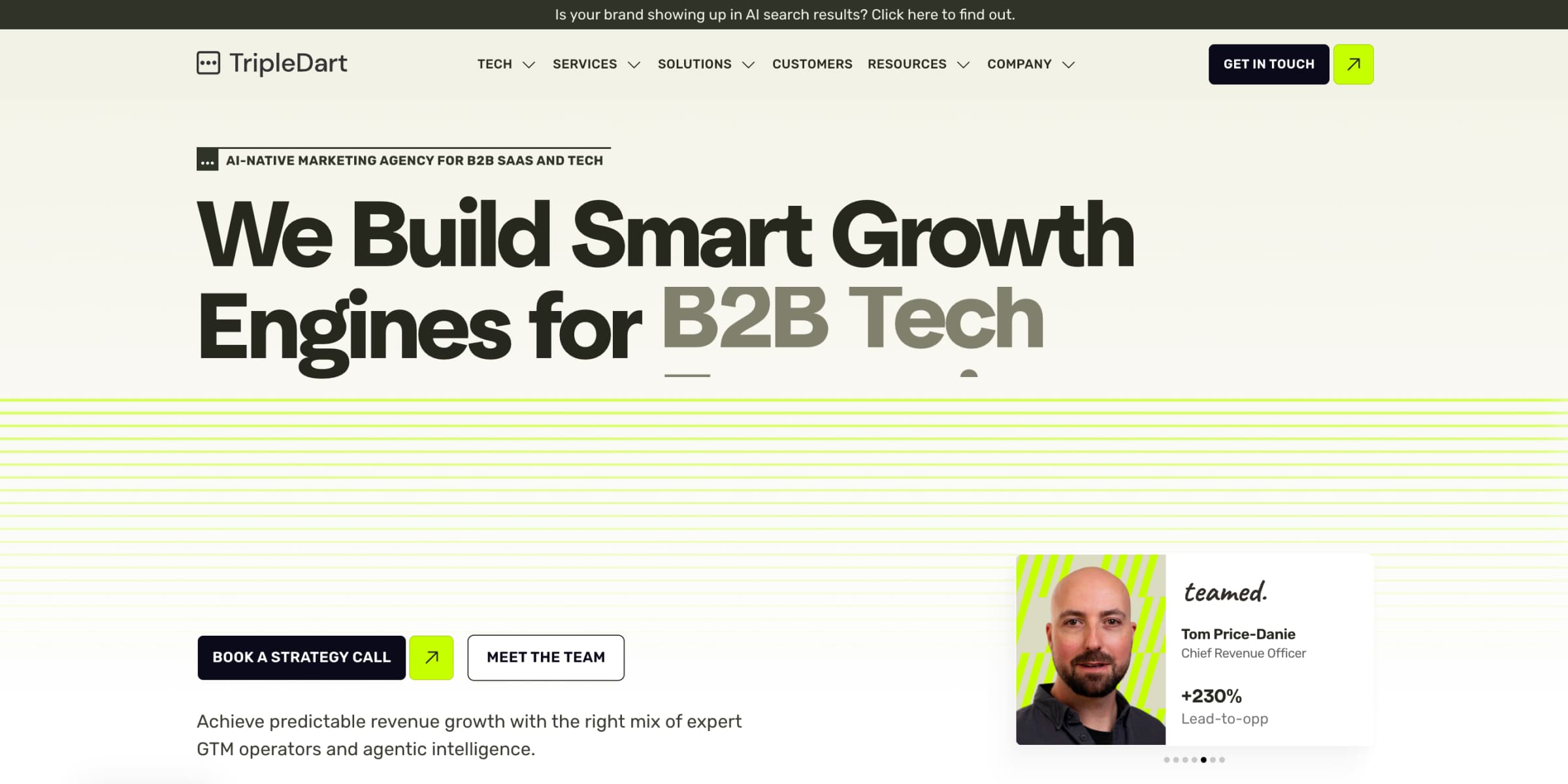 TripleDart: Best for Warehouse-Grade B2B SaaS Measurement