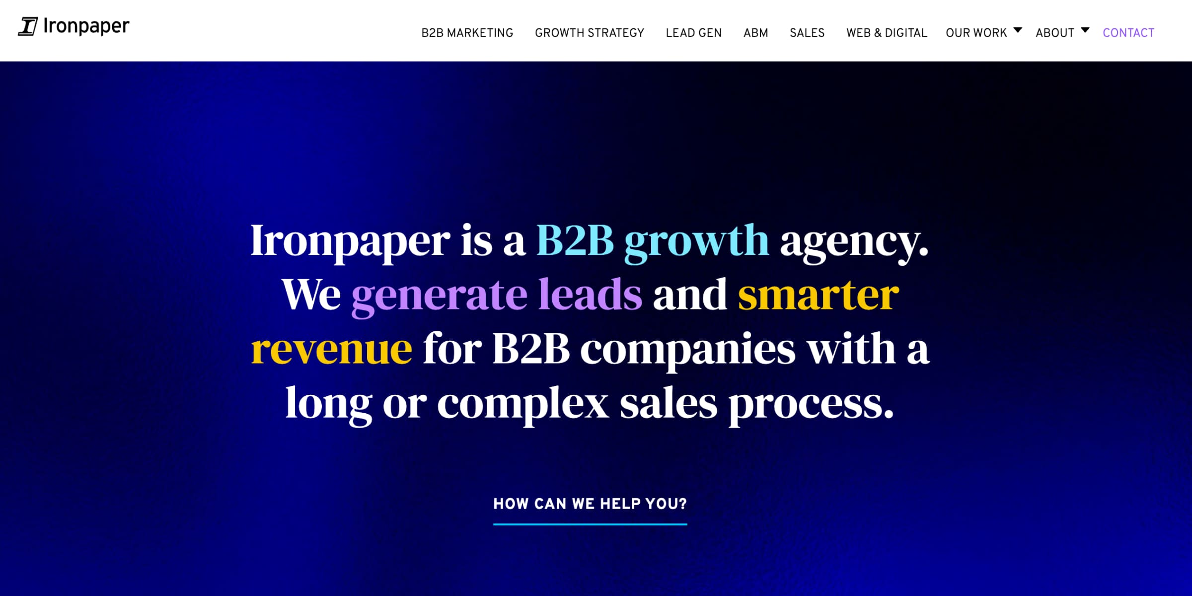 Ironpaper Homepage