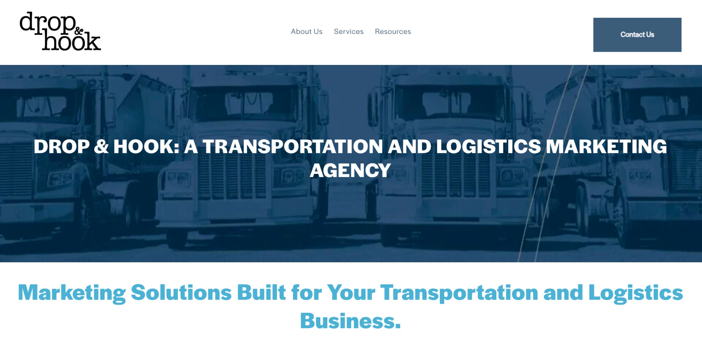 Drop & Hook homepage