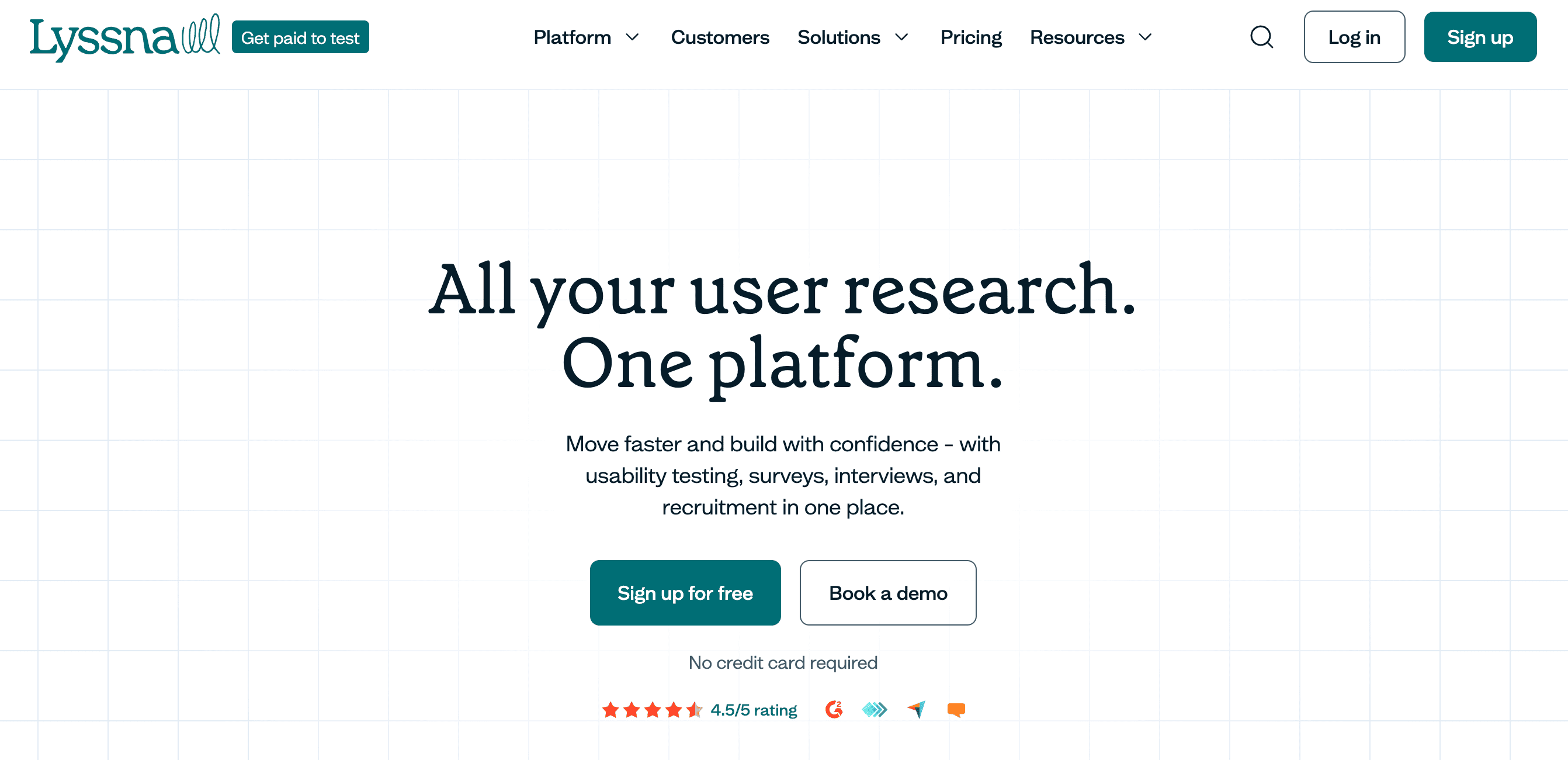 Lyssna homepage