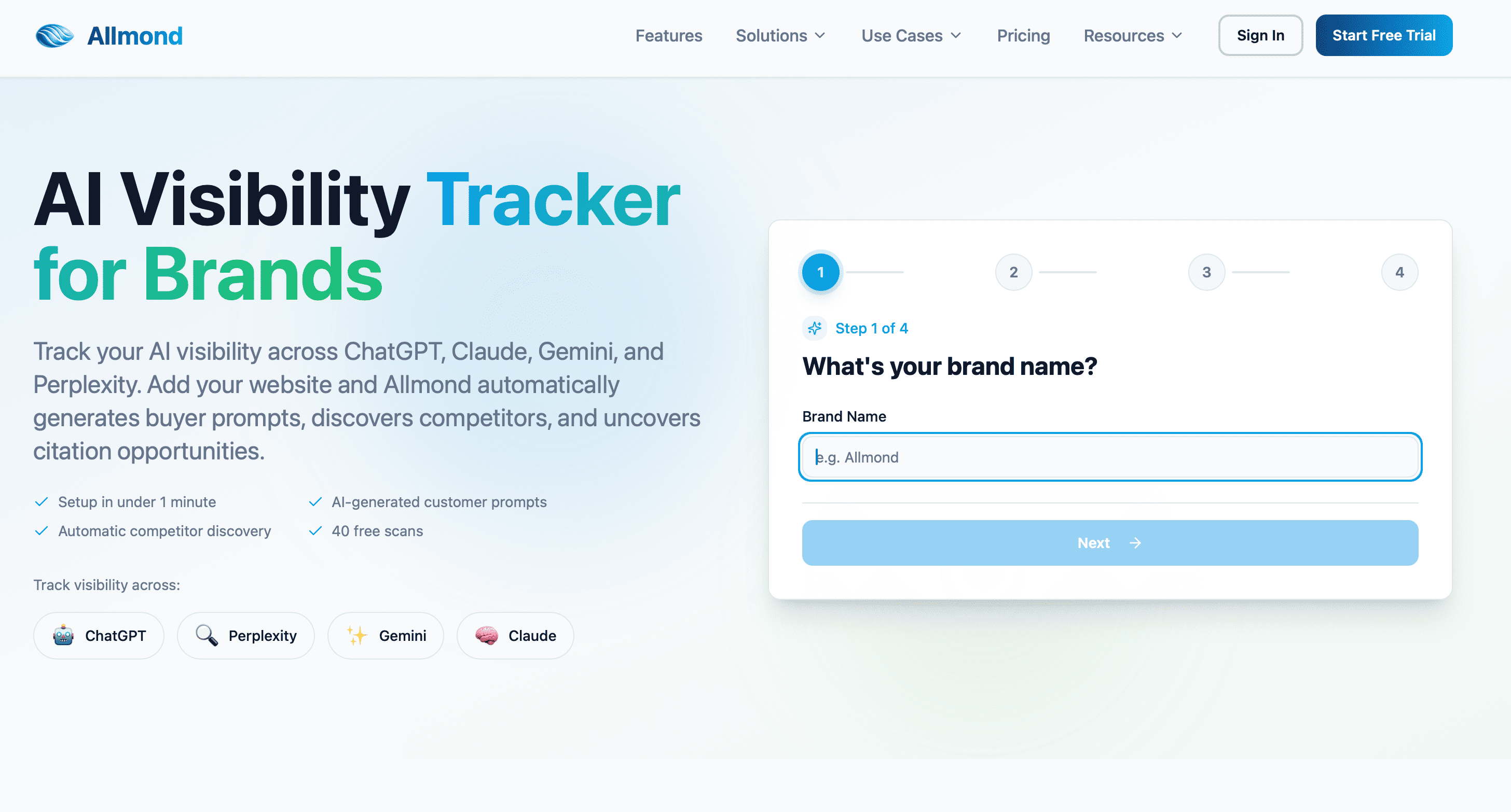 Allmond Homepage Screenshot