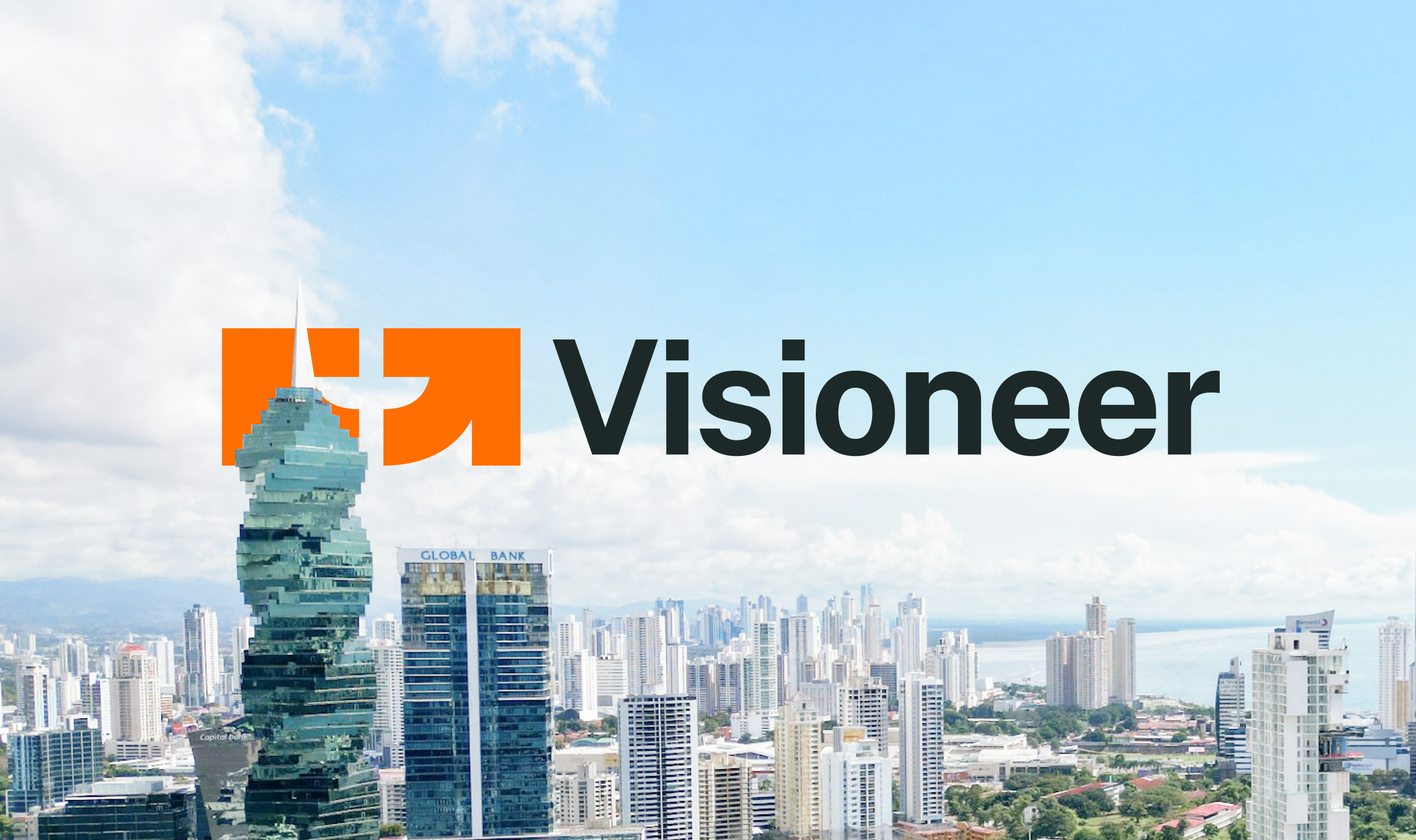 Logo design concept of Visioneer Logistics