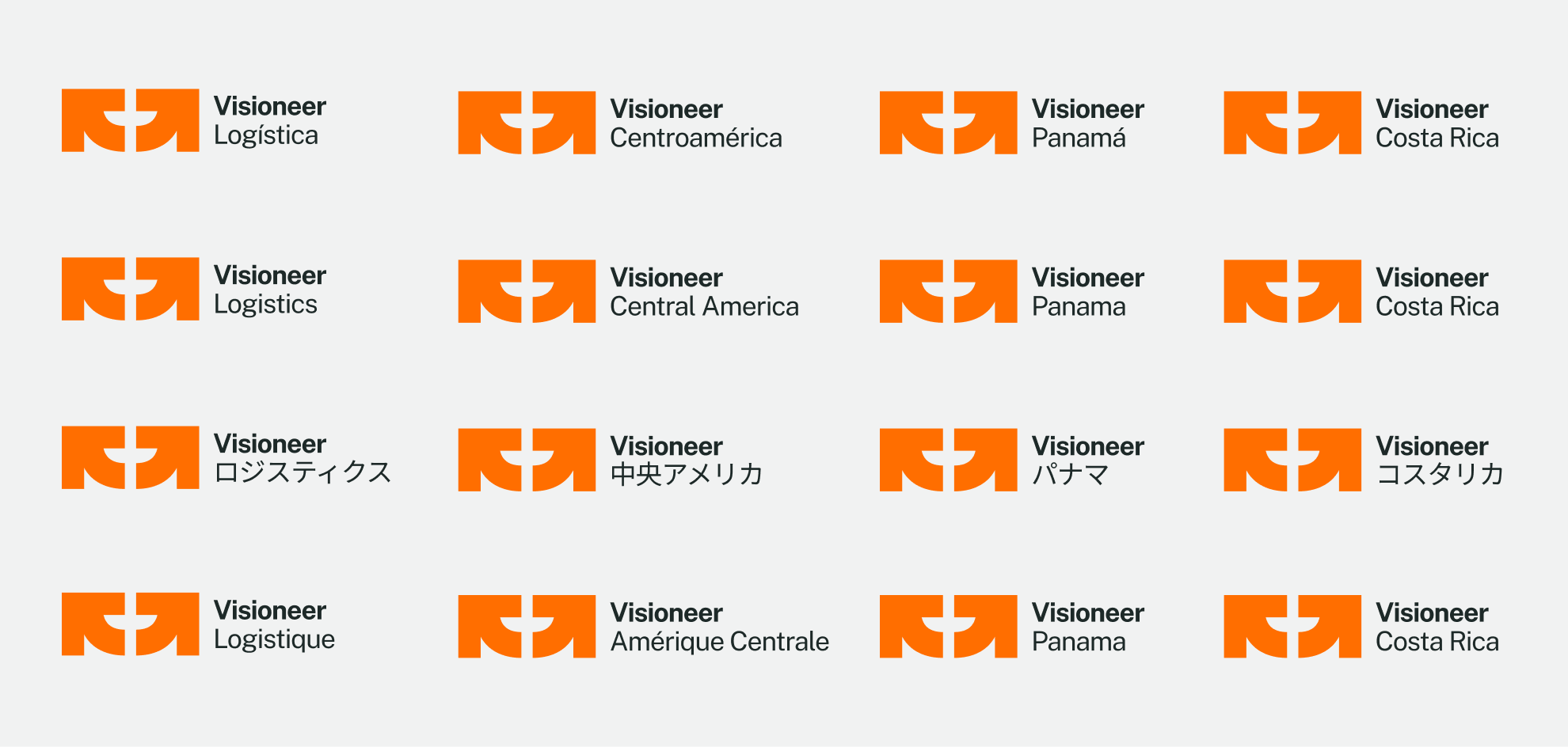 Logo design concept of Visioneer Logistics