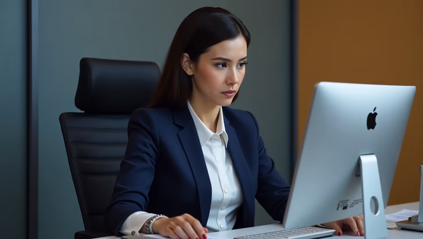 Compliance professional reviewing AML watchlist alerts during interview prep.