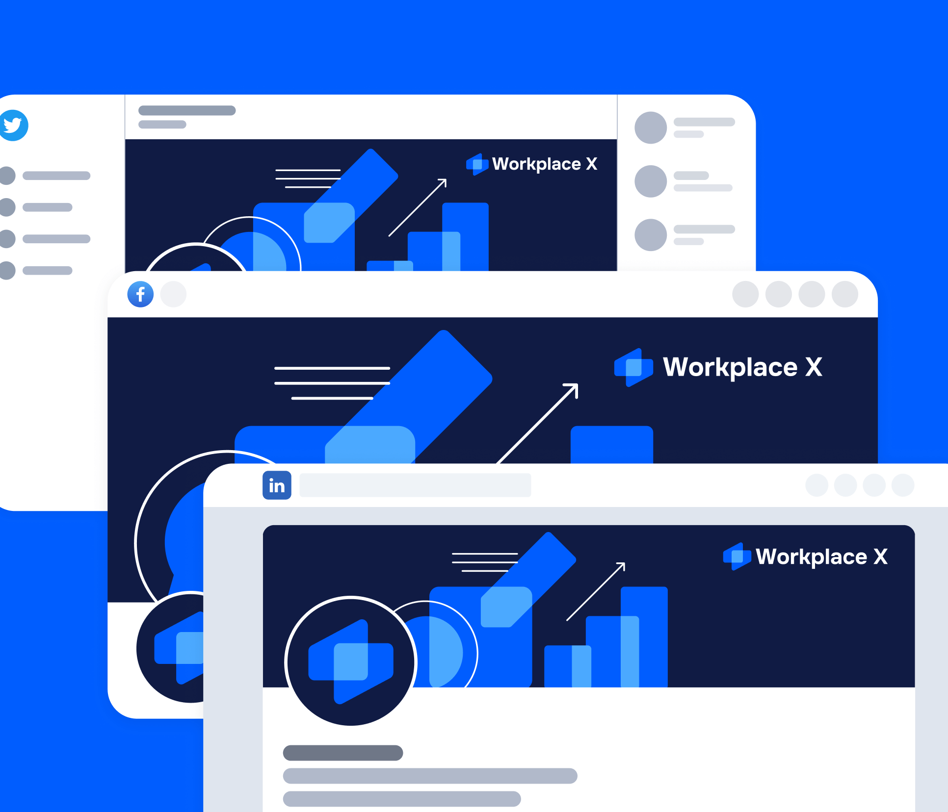 Workplace X - Social Media Assets - Freelance Marketplace Webflow Template