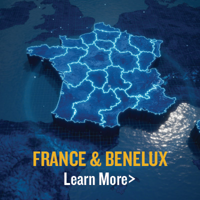 Image of France on map with text indicating learn more with a link