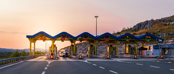 Image of a toll booth