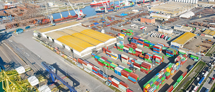 Image of a sea port