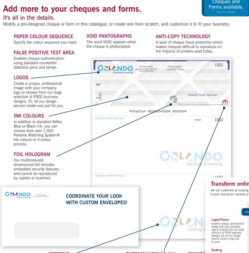 Custom Cheques, Forms, Labels