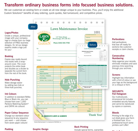 Custom Cheques, Forms, Labels