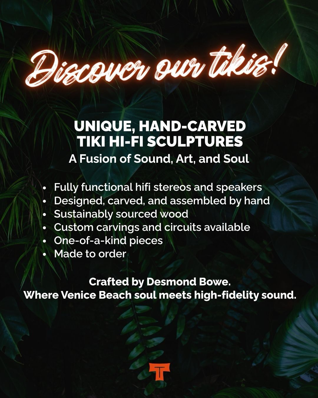Tiki Tube Amps Exhibition Details for Palm Springs Modernism Show