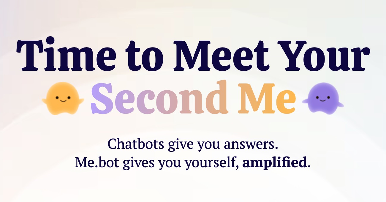 Me.bot - Your Second Me, Speaking for You Logo