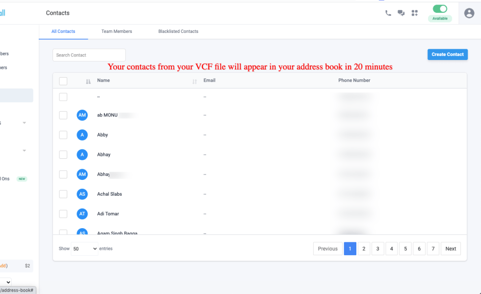 Export iCloud Contacts availlabe in JustCall address book