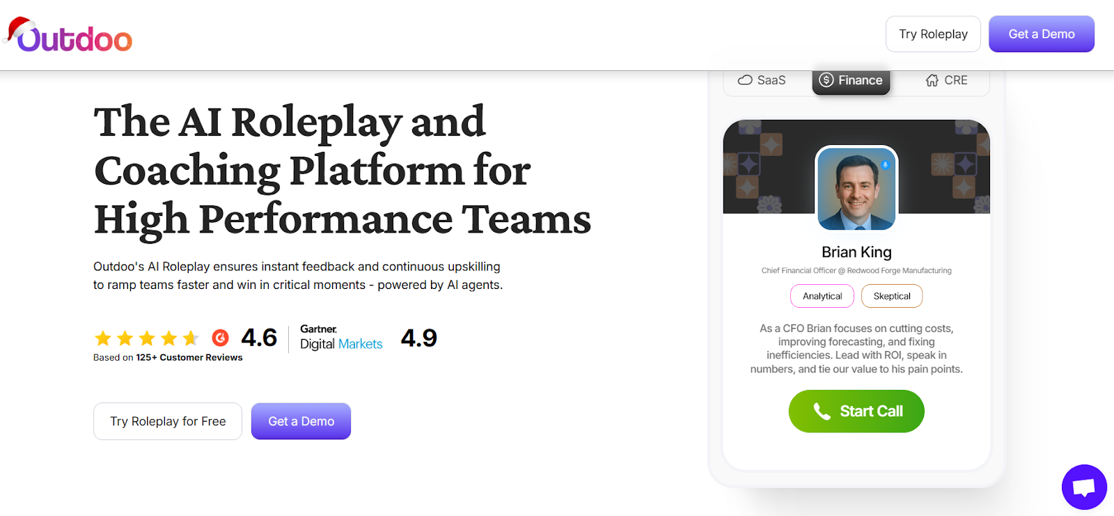 Outdoo AI homepage screenshot