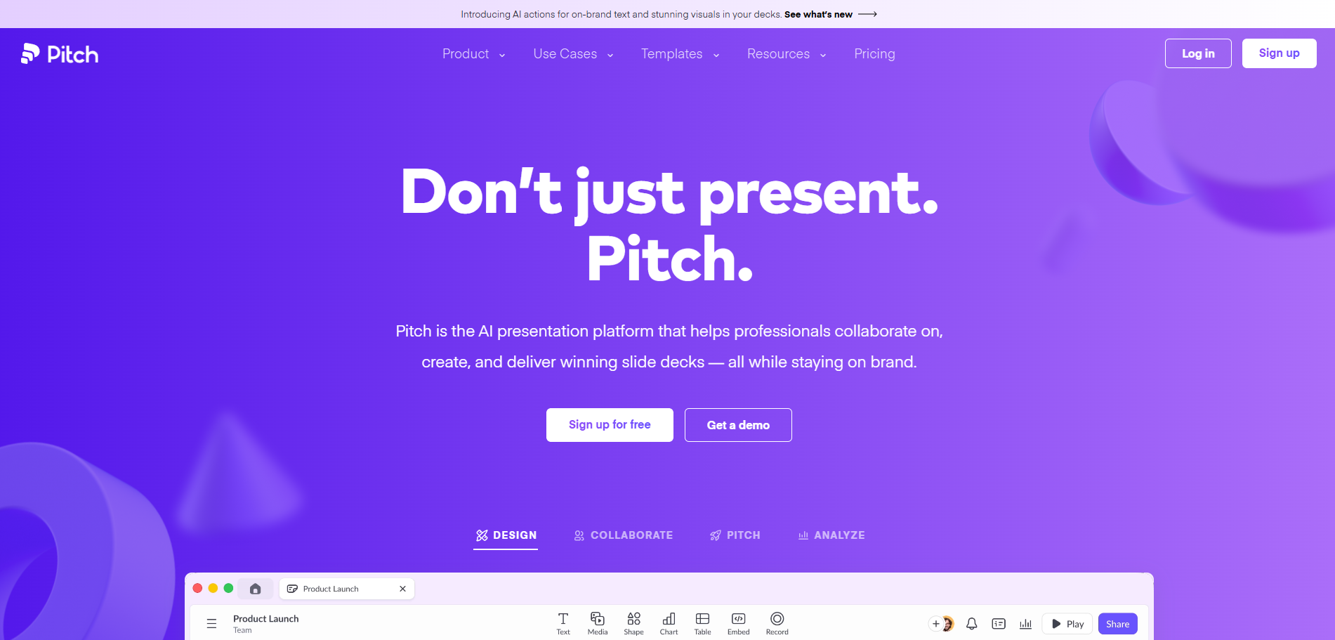 Pitch for AI Presentation Generation
