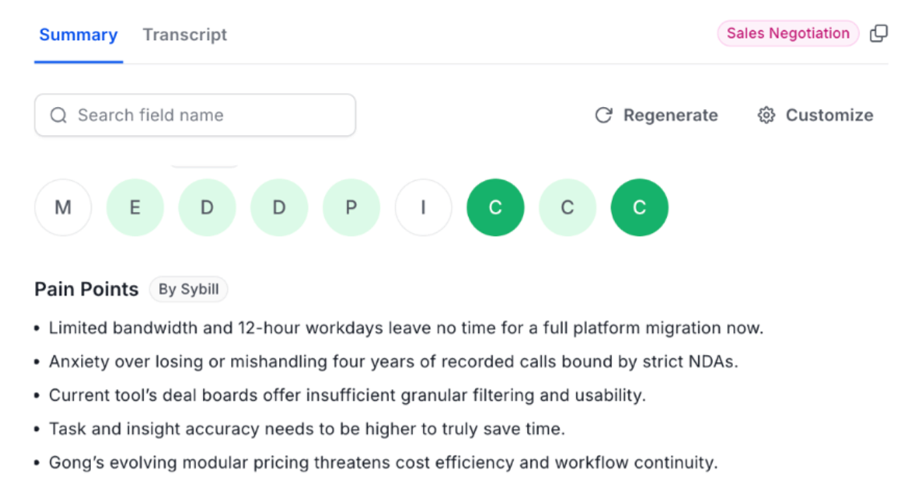 Sales Call AI Summary