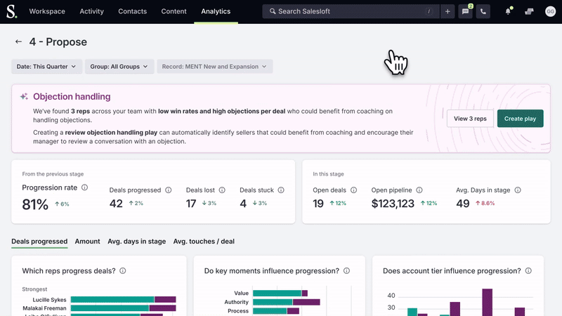 salesloft as a tool to measure sales talk to listen ratio