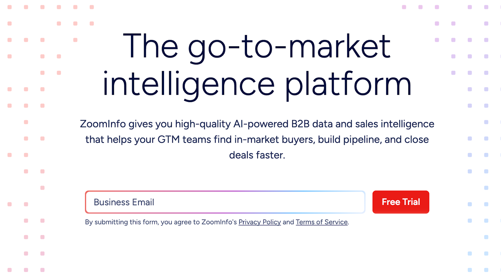 ZoomInfo B2B intelligence platform providing contact and company data