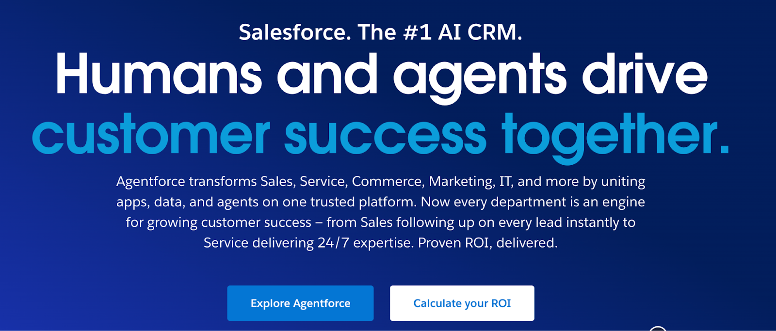Salesforce CRM platform powering customer relationship management