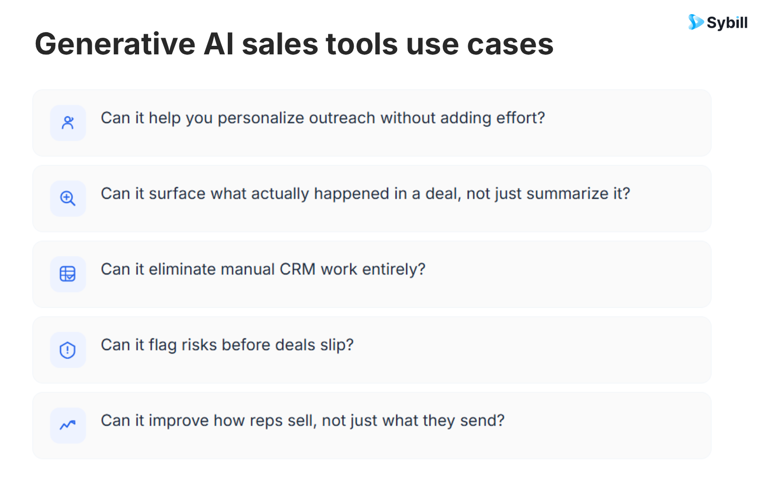 generative ai sales tools use cases
