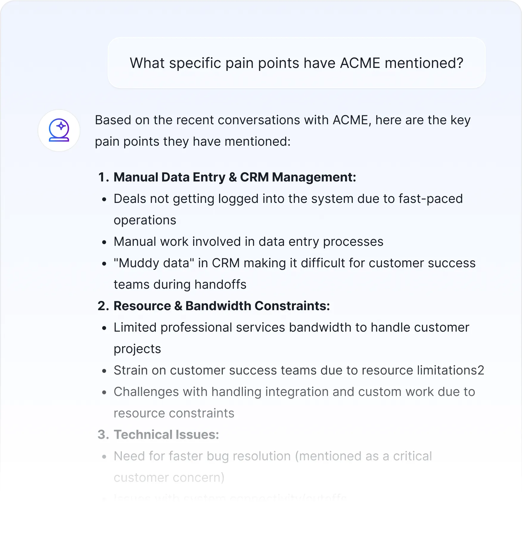 AI prompts for multiple stakeholder demo