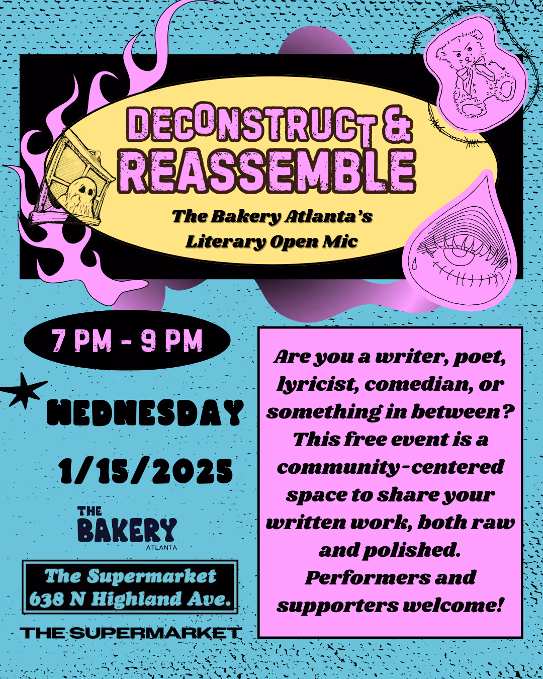 Deconstruct & Reassemble: Literary Open Mic ~ January 
