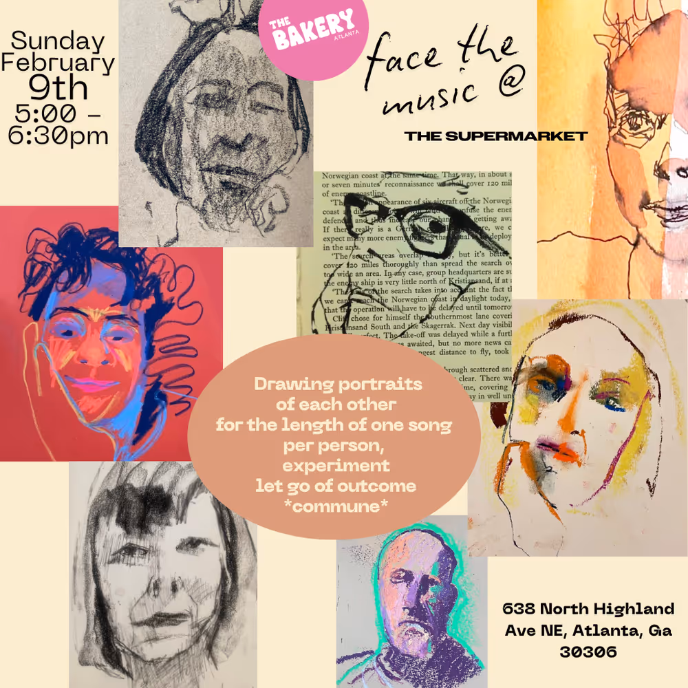 Face the Music ~ February Portrait Drawing Session