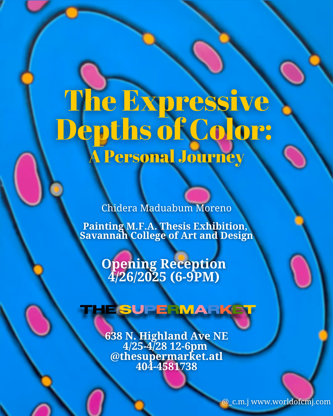 The Expressive Depths of Color: A Personal Journey (MFA Solo Thesis Show) 