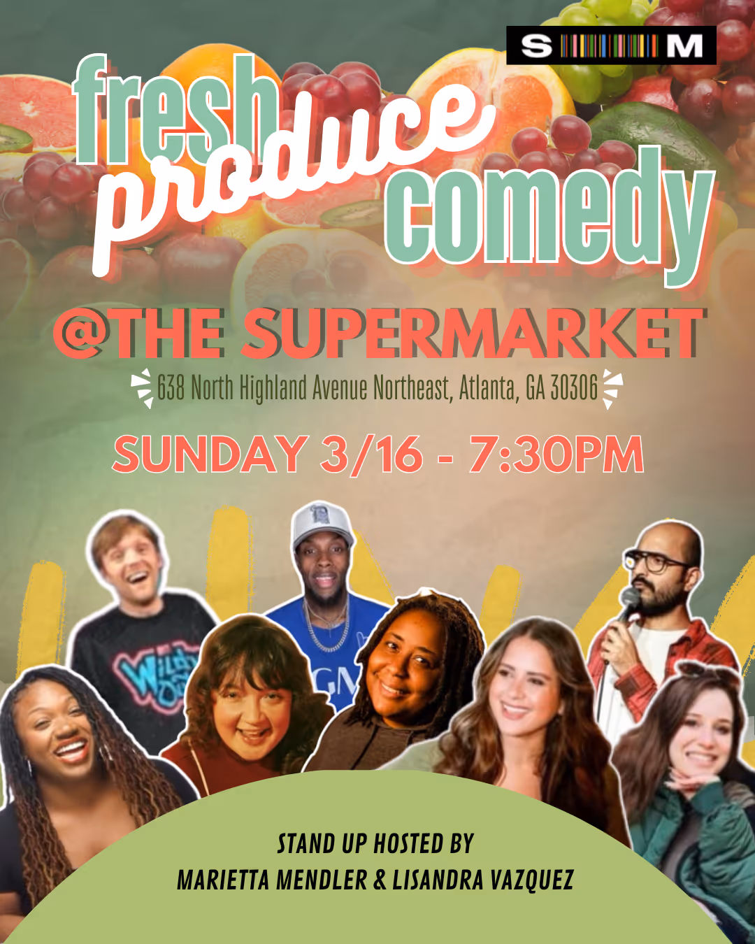 Fresh Produce Comedy ~ March