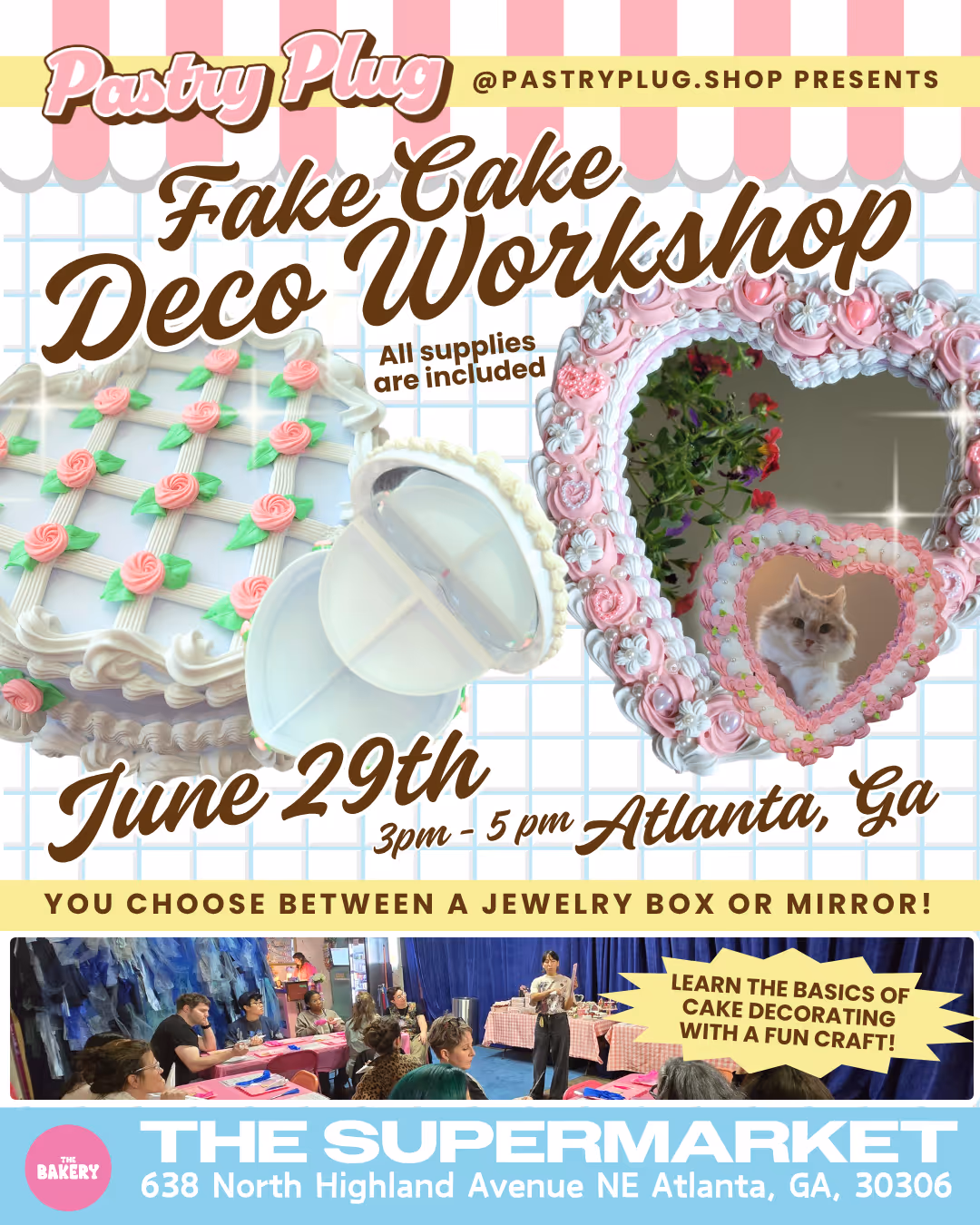 Deconden Workshop ~ Jewerly Boxes & Mirrors with Pastry Plug