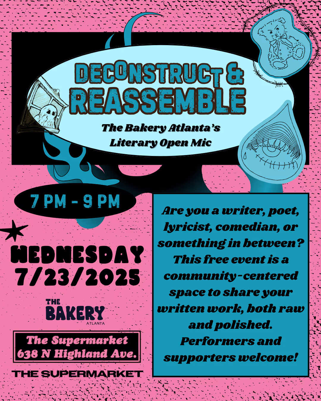 Deconstruct and Reassemble ~ Literary Open Mic