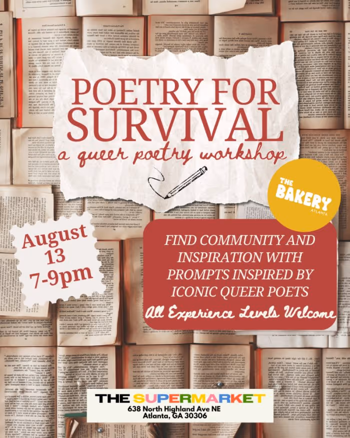Poetry for Survival ~ A Workshop for Queer Poets