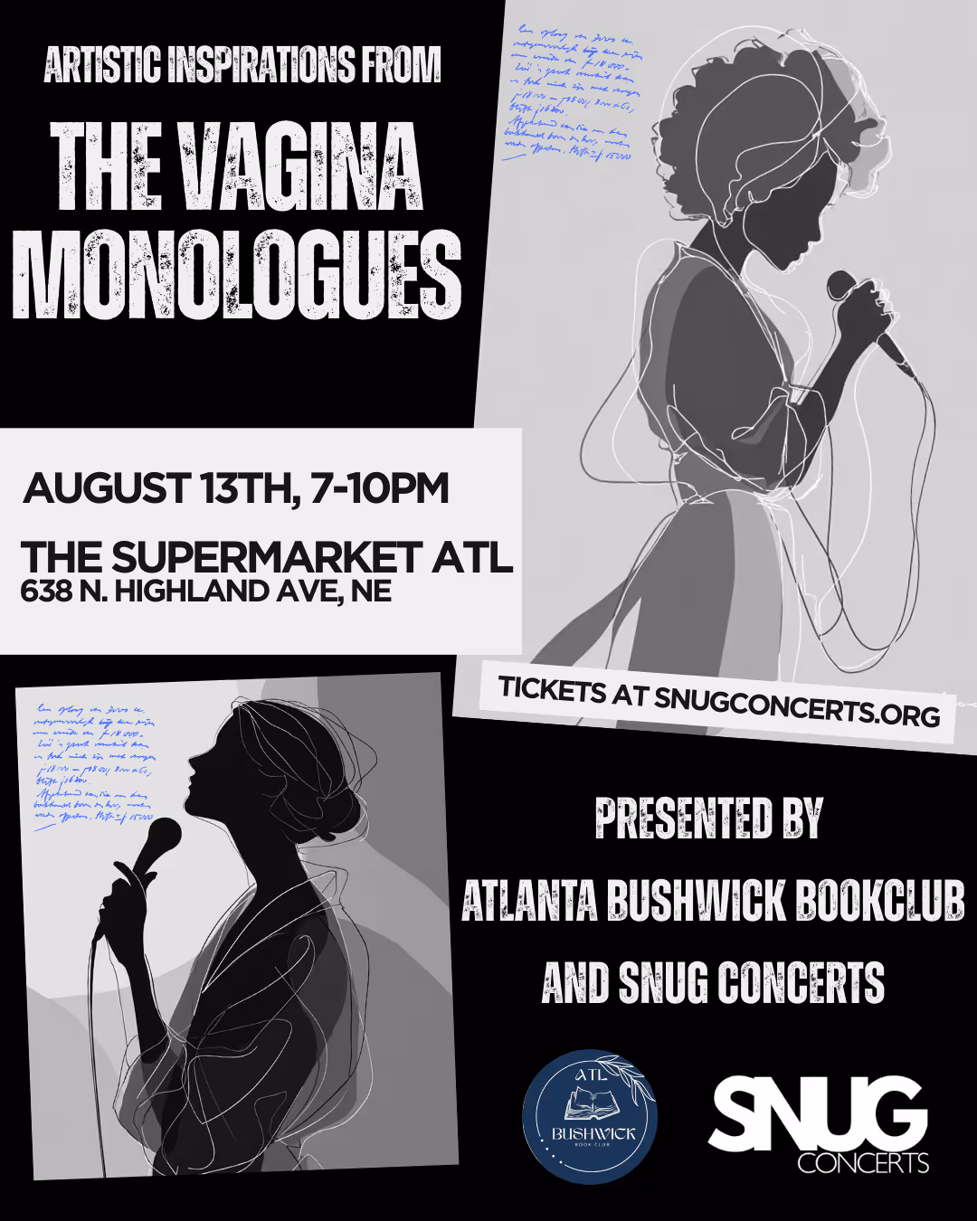 Artistic inspirations from “The Vagina Monologues"