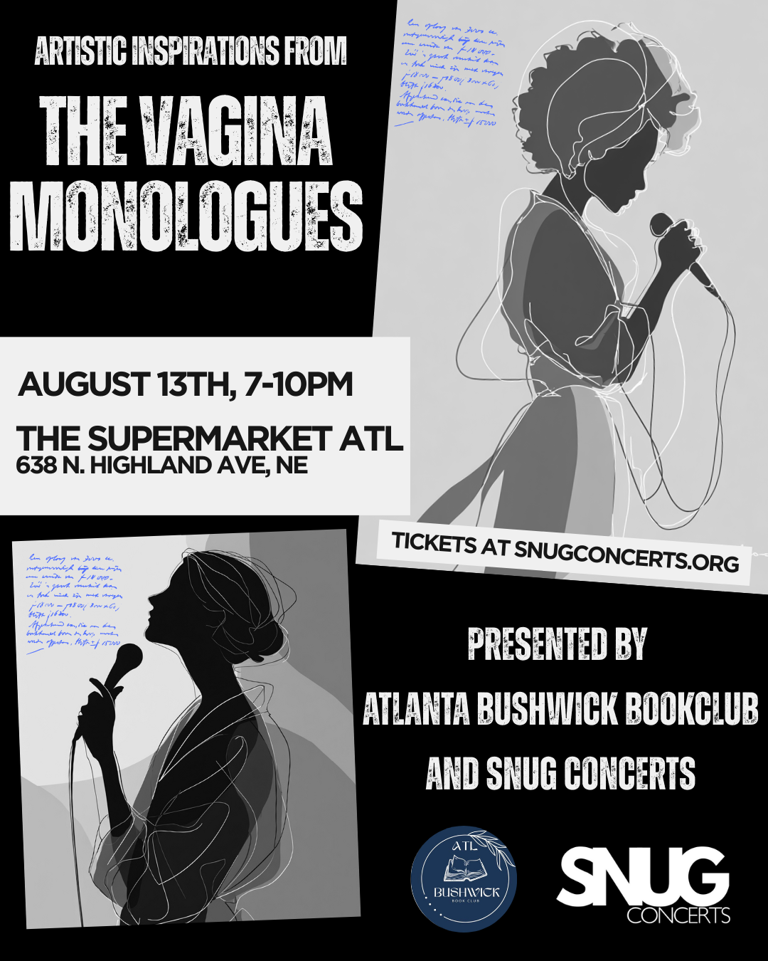 Artistic inspirations from “The Vagina Monologues"