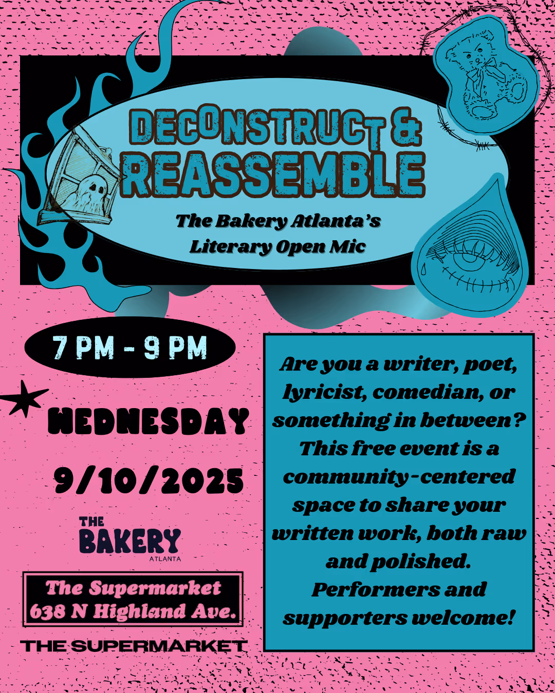 Deconstruct and Reassemble ~ Literary Open Mic