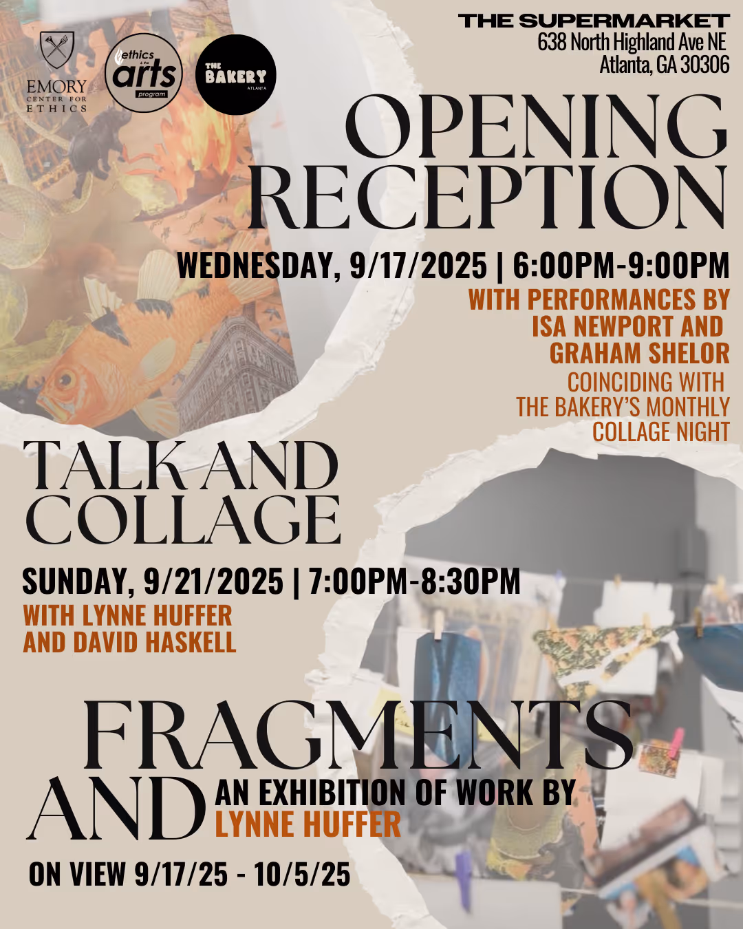 "Fragments And" ~ Opening Reception with Performances