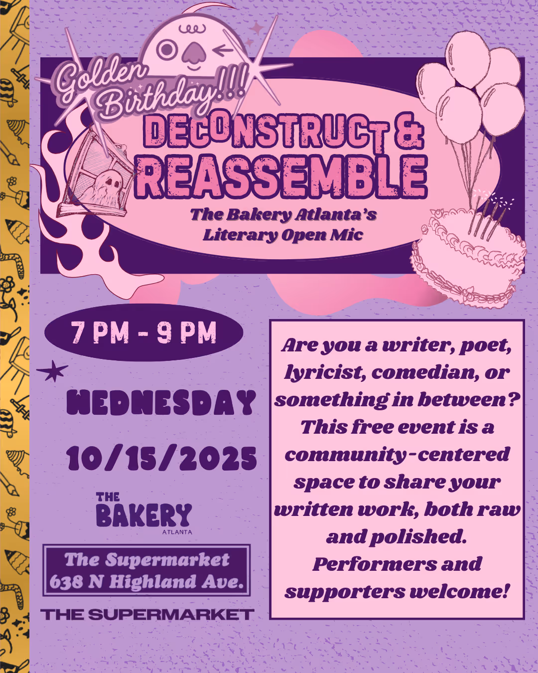 Deconstruct and Reassemble ~ Literary Open Mic