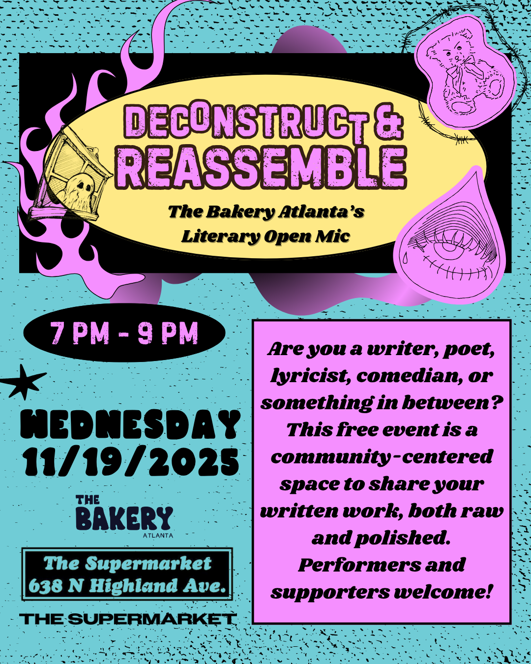 Deconstruct and Reassemble ~ Literary Open Mic