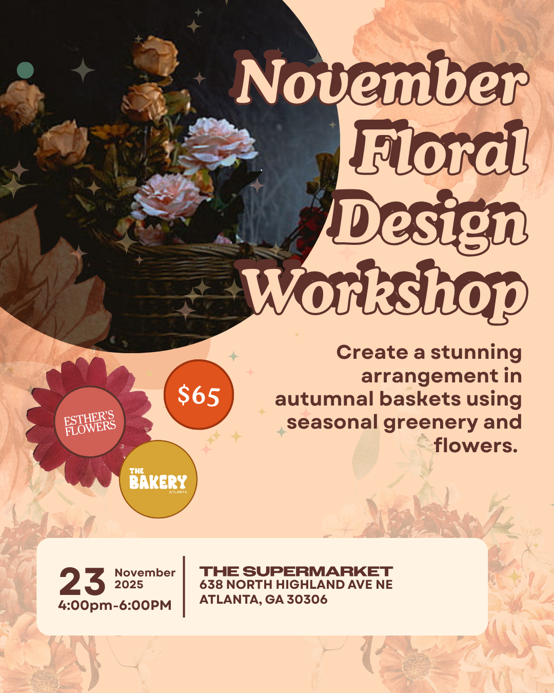 November Floral Design Workshop with Esther Berkowitz