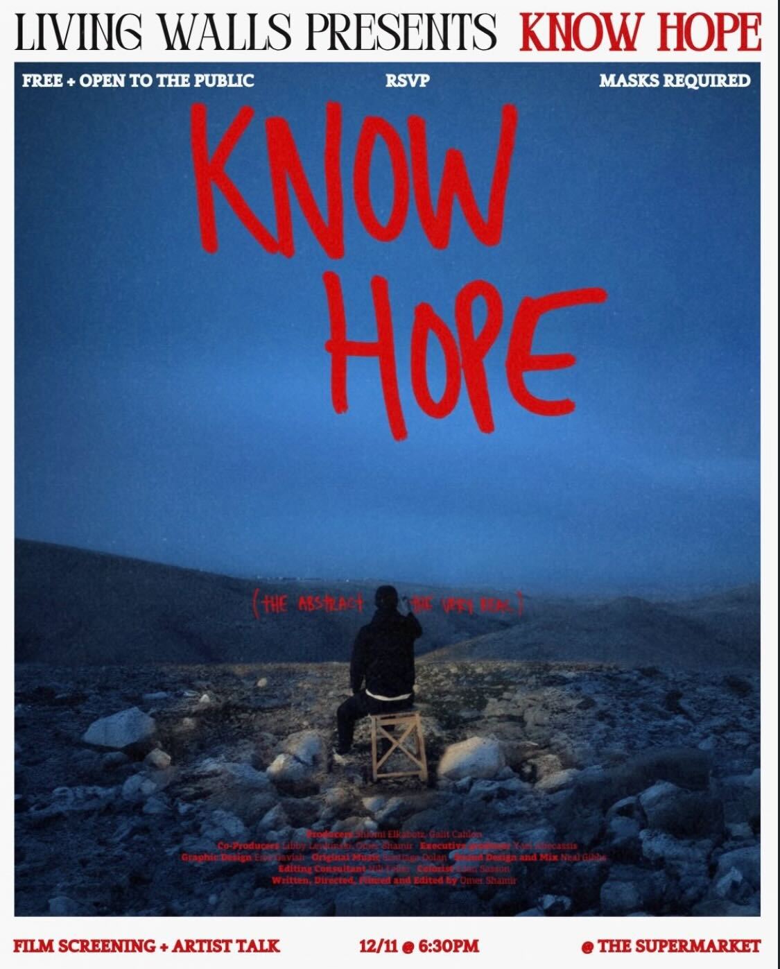 Film Screening + Artist Talk: Know Hope (The Abstract and the Very Real)