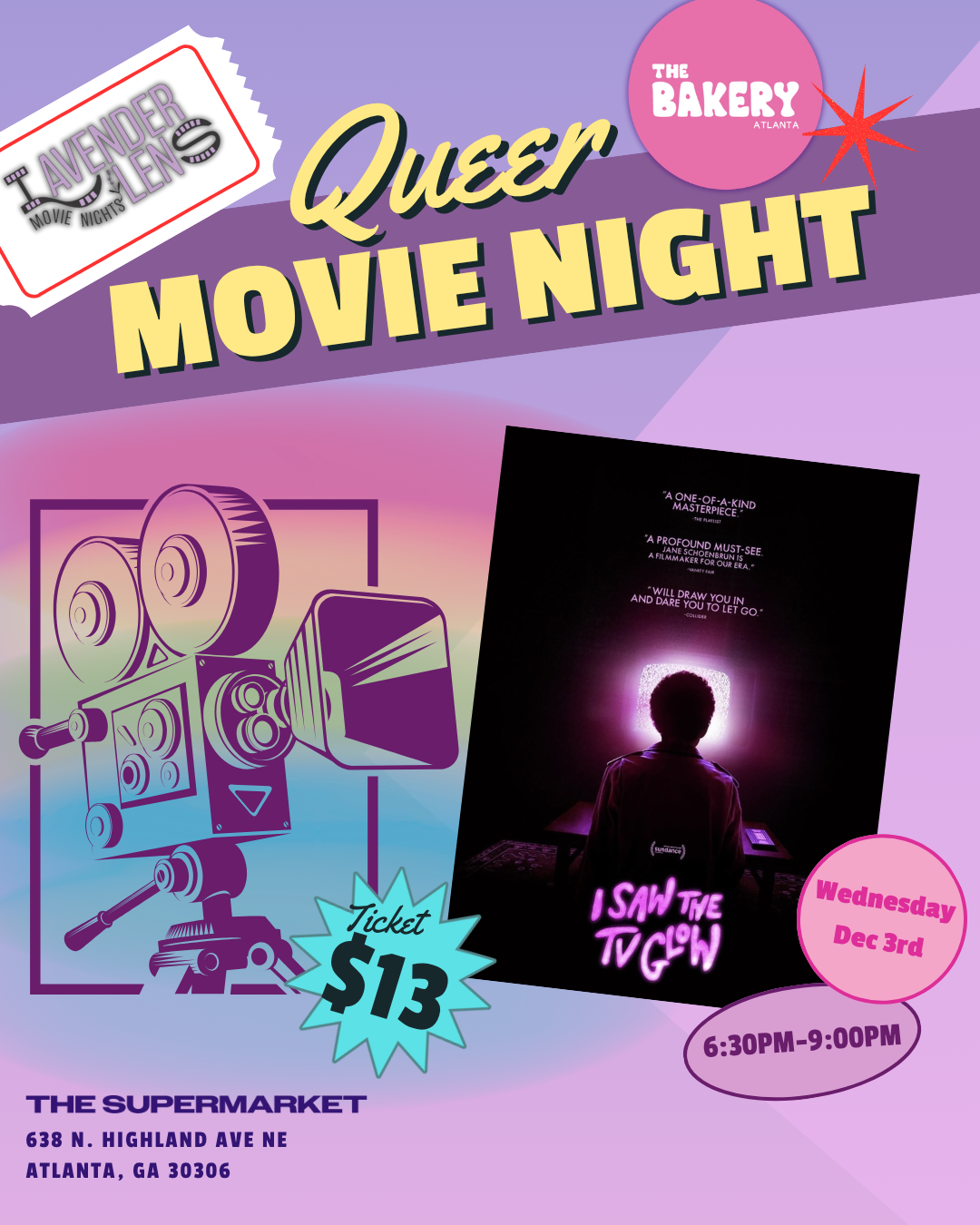 Lavender Lens ~ I Saw The TV Glow with Vendor Market