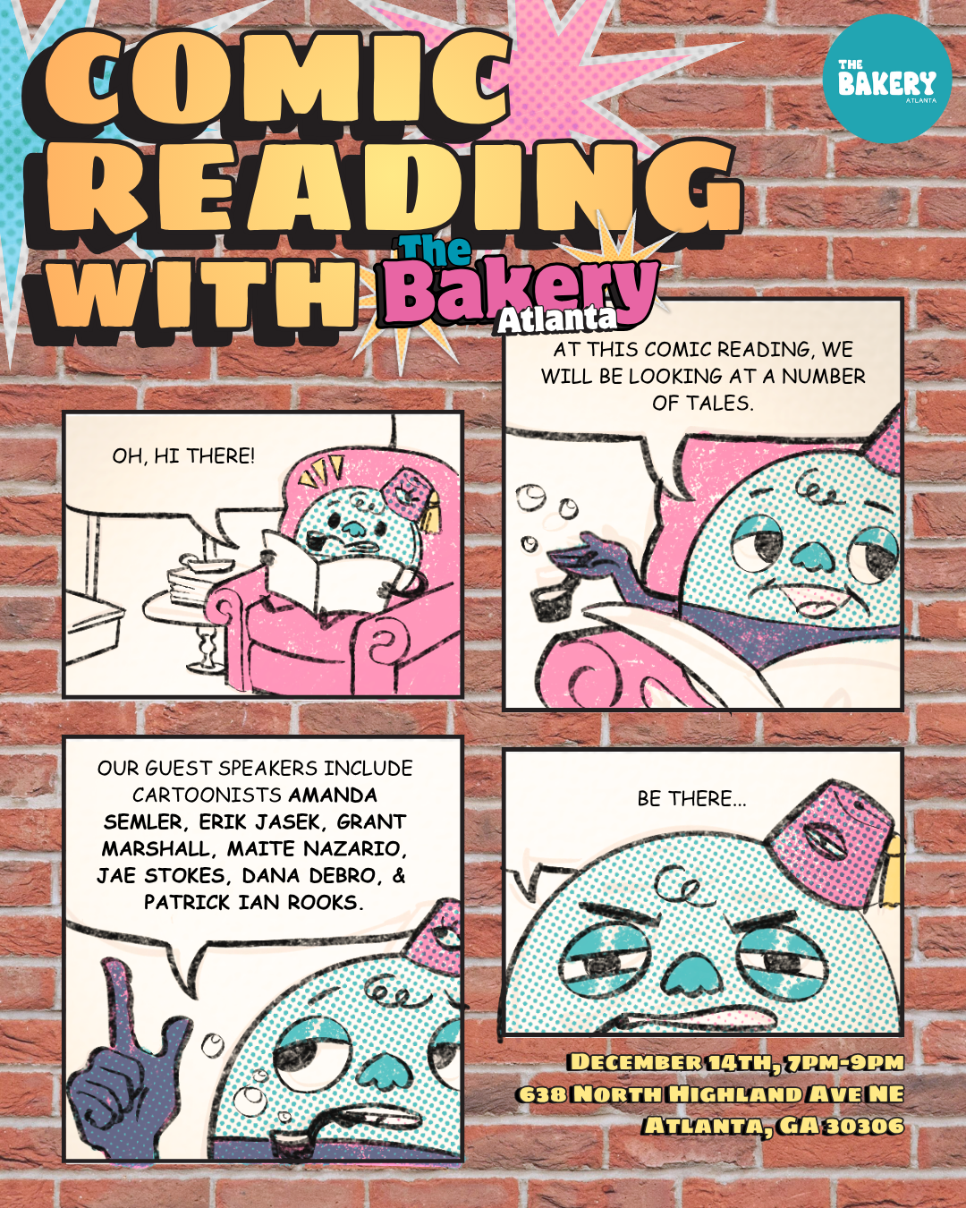 Comics Reading at The Bakery