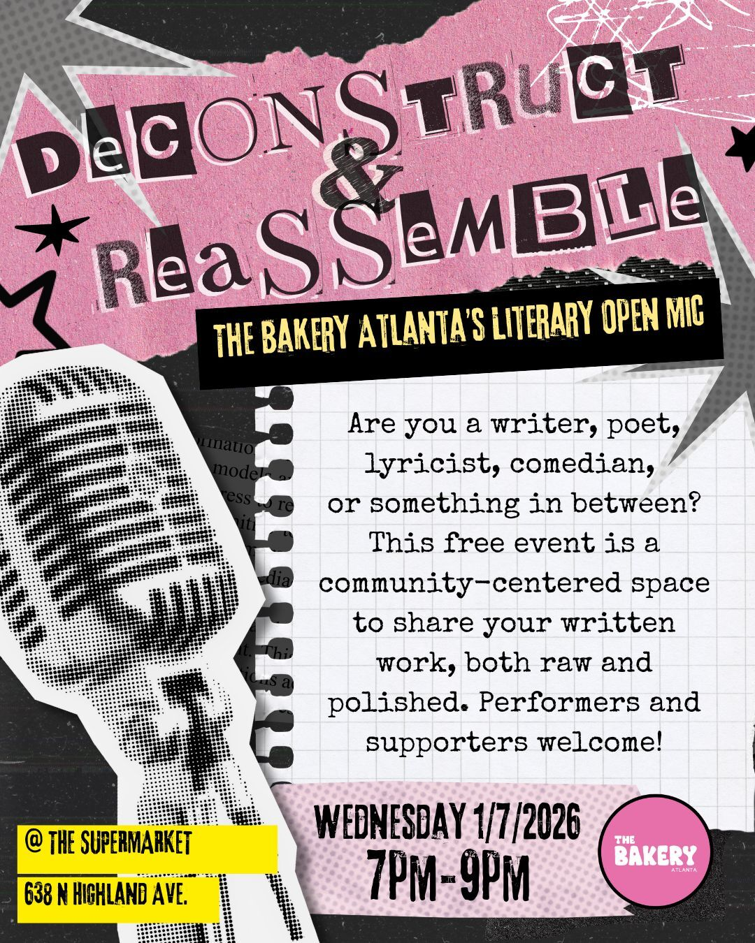 Deconstruct and Reassemble ~ Literary Open Mic