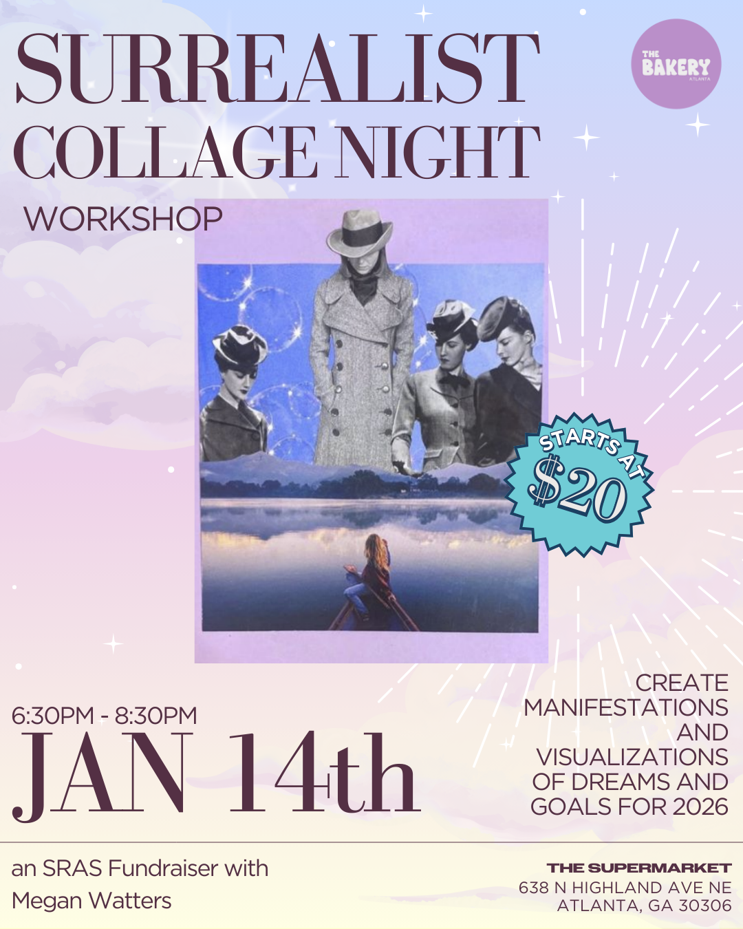 Surrealist Collage Workshop Fundraiser for South River Art Studios