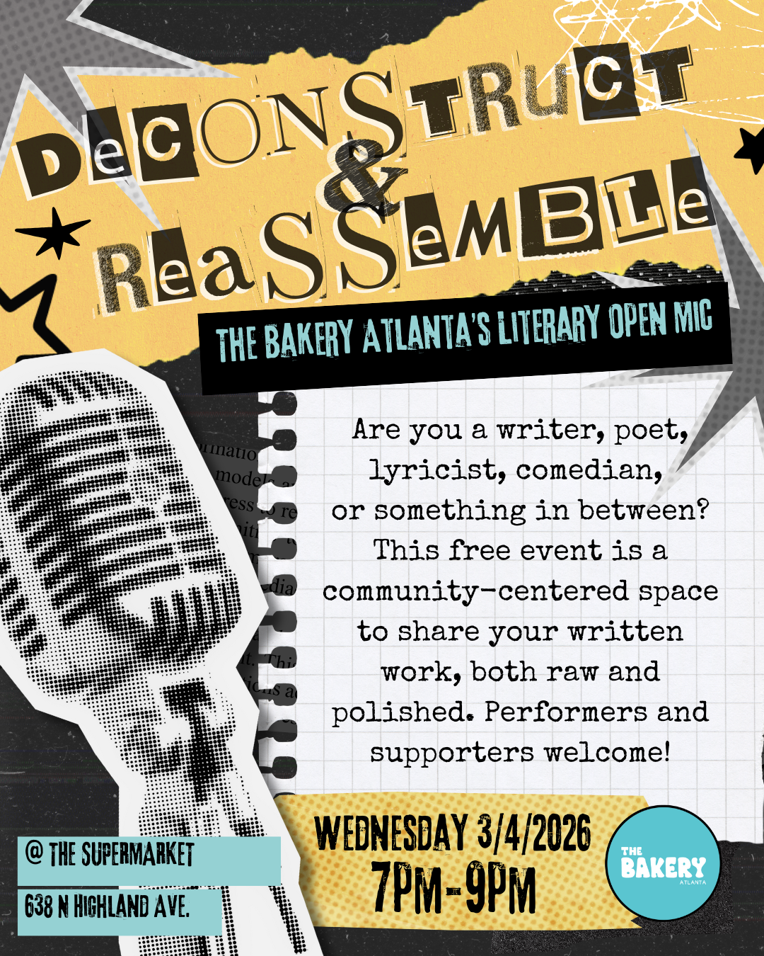 Deconstruct and Reassemble ~ Literary Open Mic
