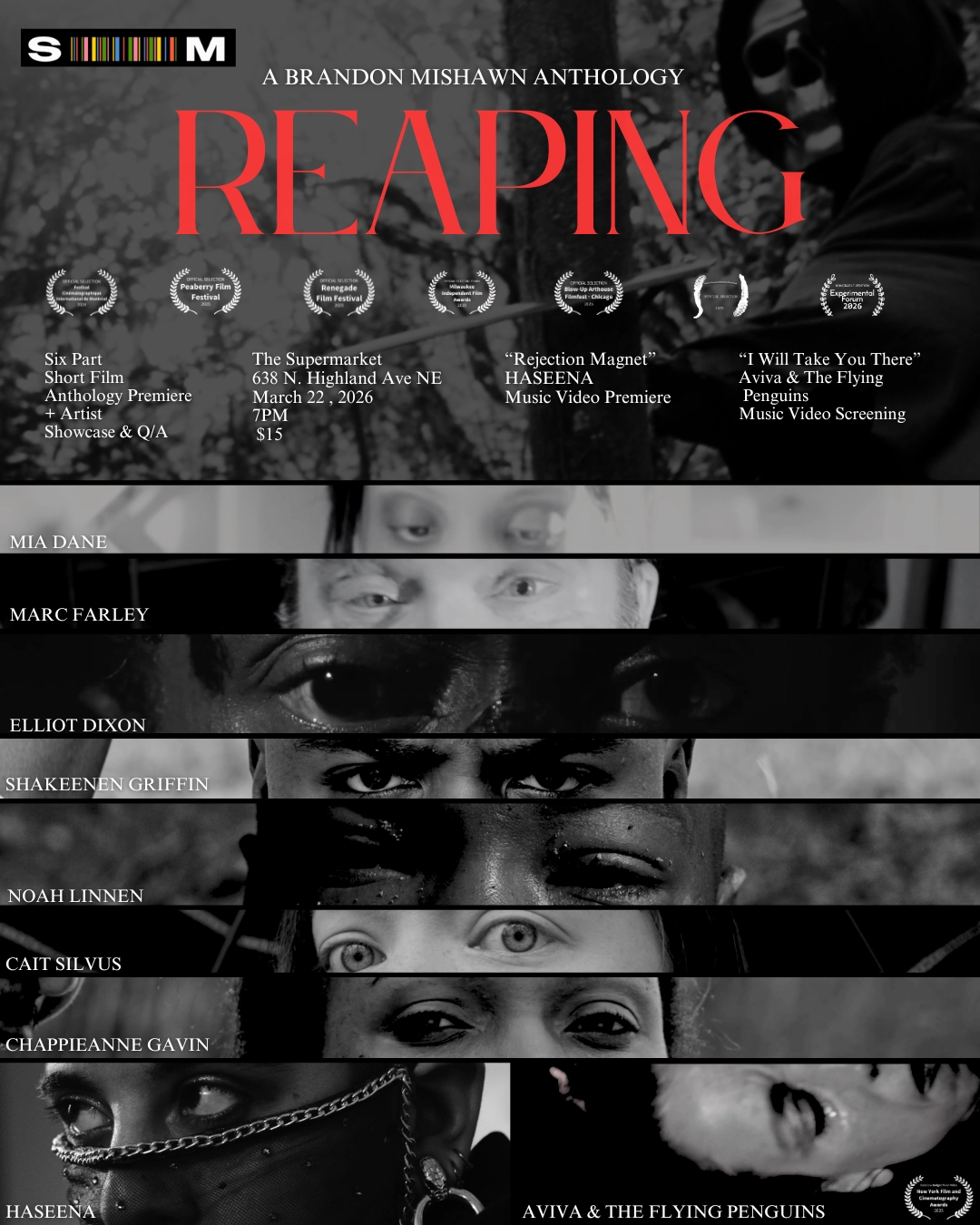 "Reaping" Film Screening and Artist Showcase 