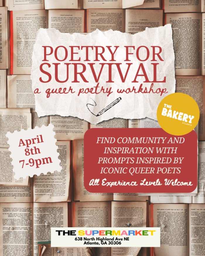 Poetry for Survival ~ A Workshop for Queer Poets