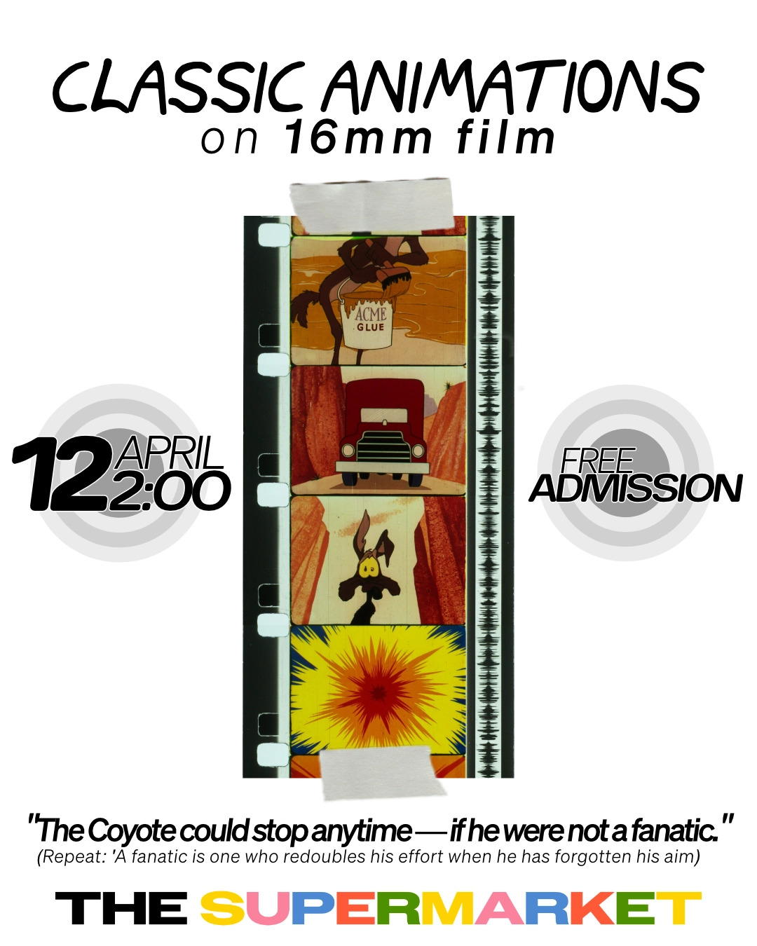 Classic Animations on 16mm film